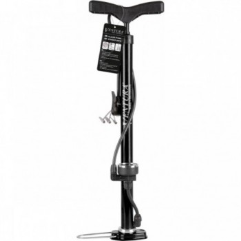 Ventura Steel Floor Pump with Gauge and Dual Pump Universal Head - 5