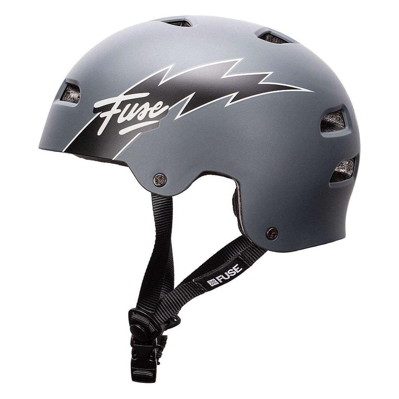 Casco Fuse Alpha Gris Talla S-M con Carcasa de ABS y Espuma EPS - 1