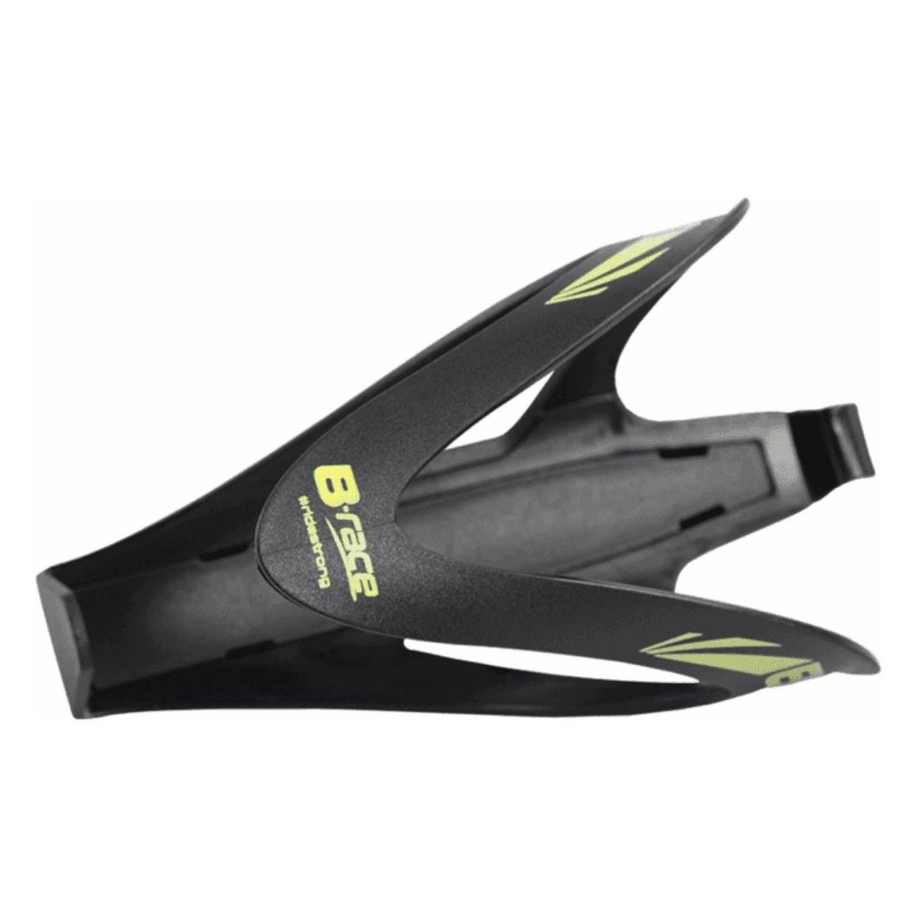 B-Race B-Hold Composite Nylon Bottle Cage Black/Lime - Lightweight 40g - 3