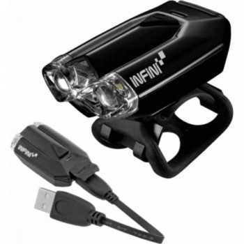 Wiederaufladbares Vorderlicht INFINI LAVA 2 LED 80 Lumen USB, Schwarz - 1