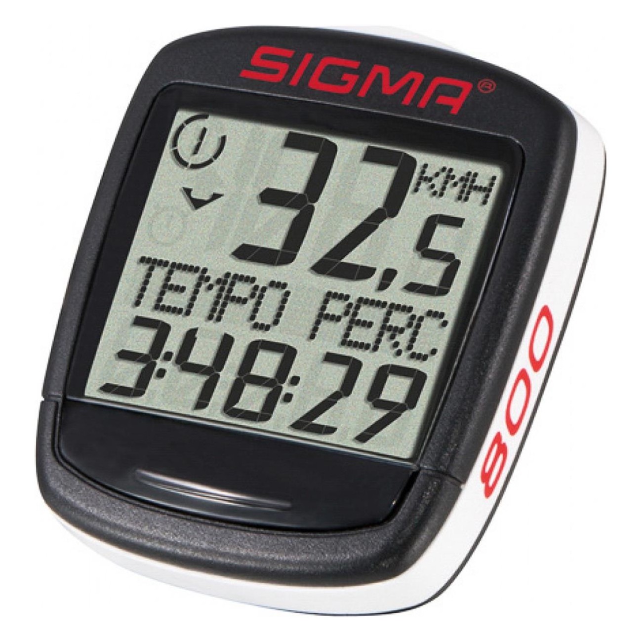 Computer da Bicicletta Sigma Baseline BC 800 con Filo, 8 Funzioni, Nero - 1 - Ciclocomputer - 4016224019403