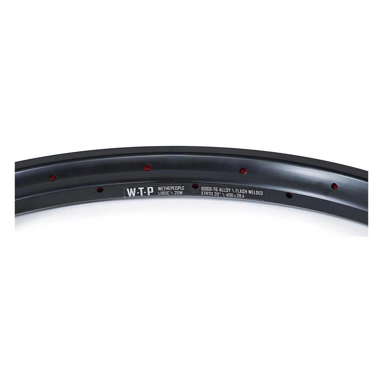 Logic Welded Rim 20' Black in 6069 T6 Alloy, Durable and Strong - 3