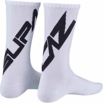 Supasox Twisted White Socks Size M - 100% Breathable Nylon - 1