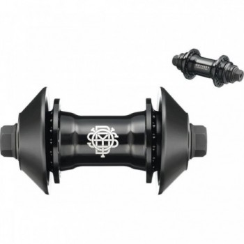 Vandero Pro 36h Black Front Hub with Plastic Guards and Sealed Bearings - 1