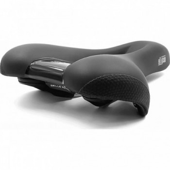 Sella Ellipse Relaxed Unisex per Citybike e Trekking, Nera 250x223 mm - Comfort Avanzato e Resistenza all'Acqua - 3 - Selle - 80