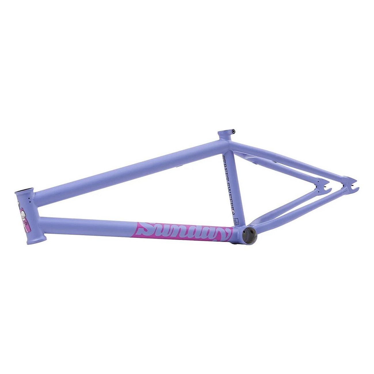 Cadre BMX Sunday Street Sweeper 20,5' Bleu-Lavande Mat en 4130 Chromoly - 1