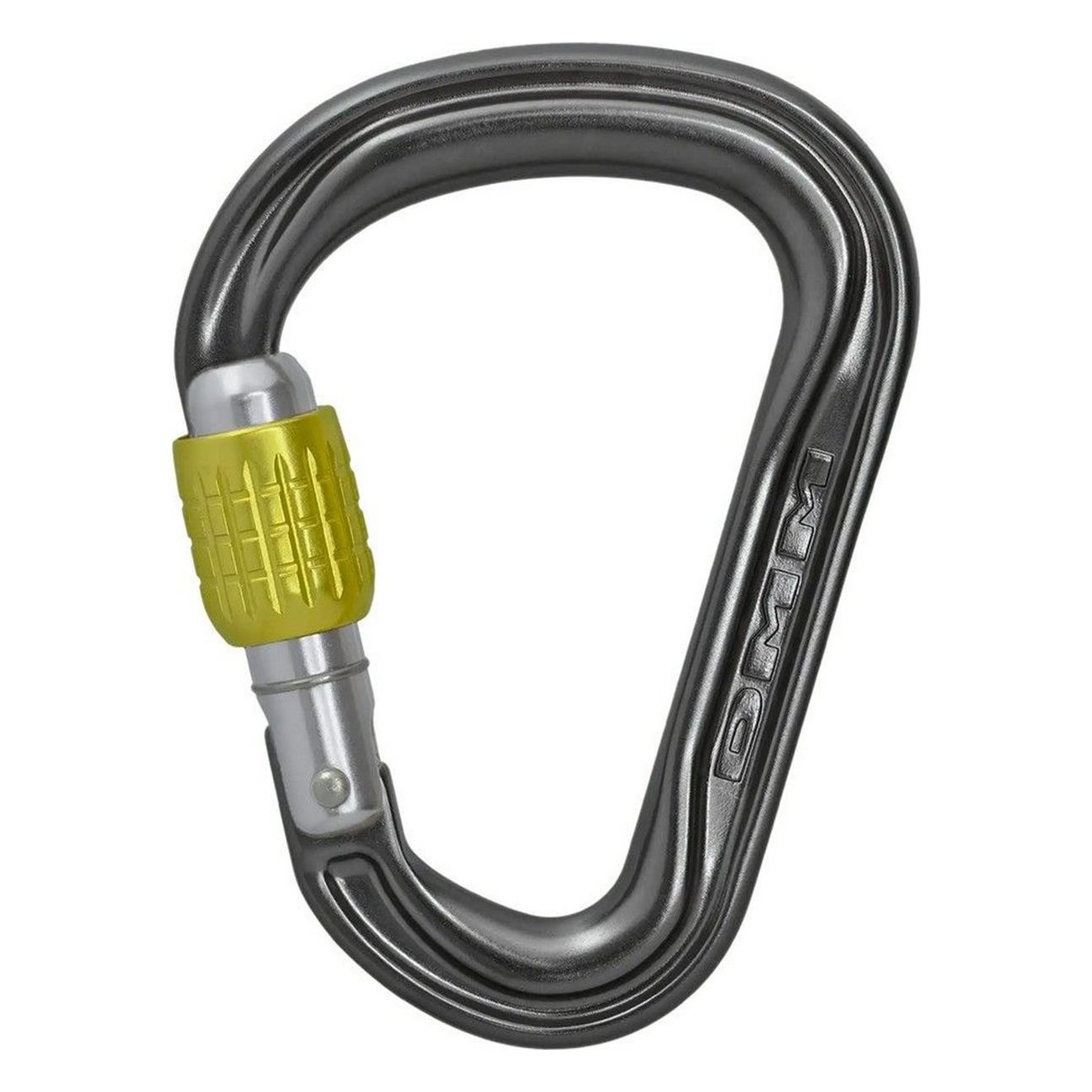 Titanium Carabiner with Screw Lock, Titanium Color, 56g - Ideal for Climbing - 1