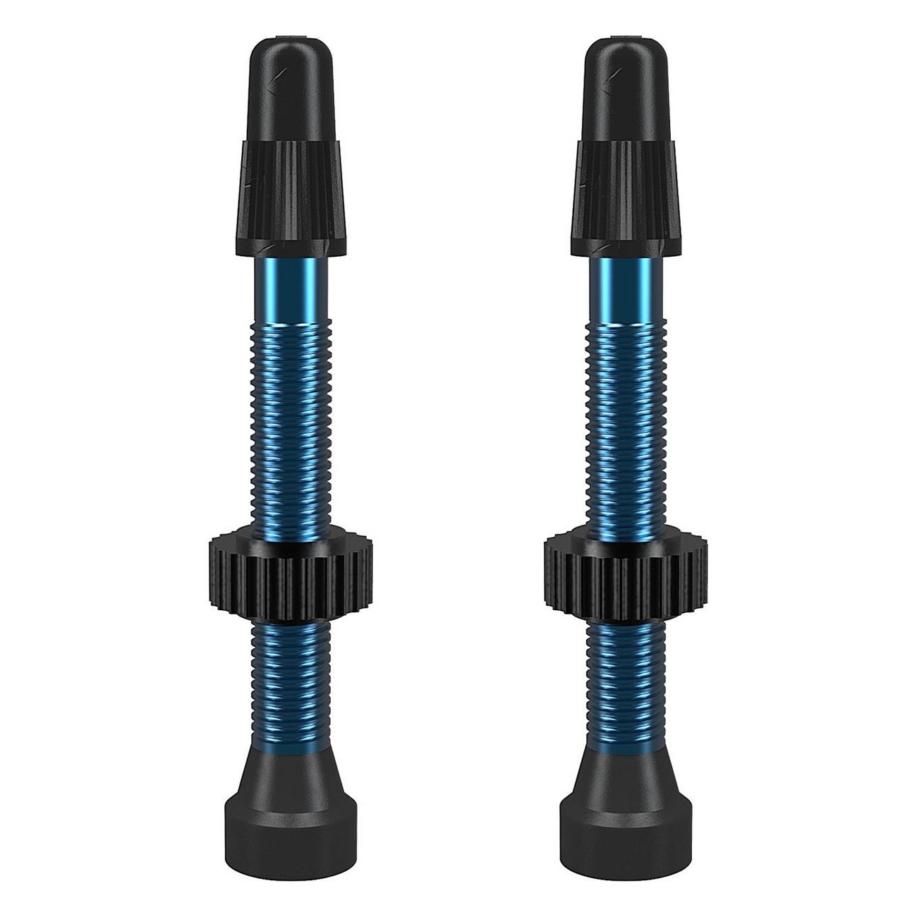 Blue Aluminum TCS Tubeless Presta Valves 46mm - Pack of 2 - 1