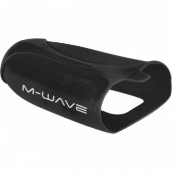 Black Silicone Shoe Covers M-Wave for Cycling - Universal Size - 1