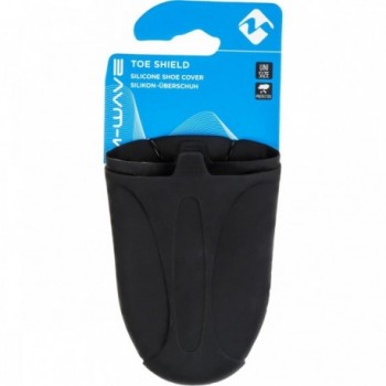 Black Silicone Shoe Covers M-Wave for Cycling - Universal Size - 3