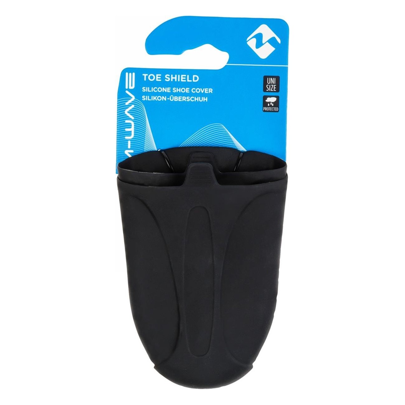 Black Silicone Shoe Covers M-Wave for Cycling - Universal Size - 3