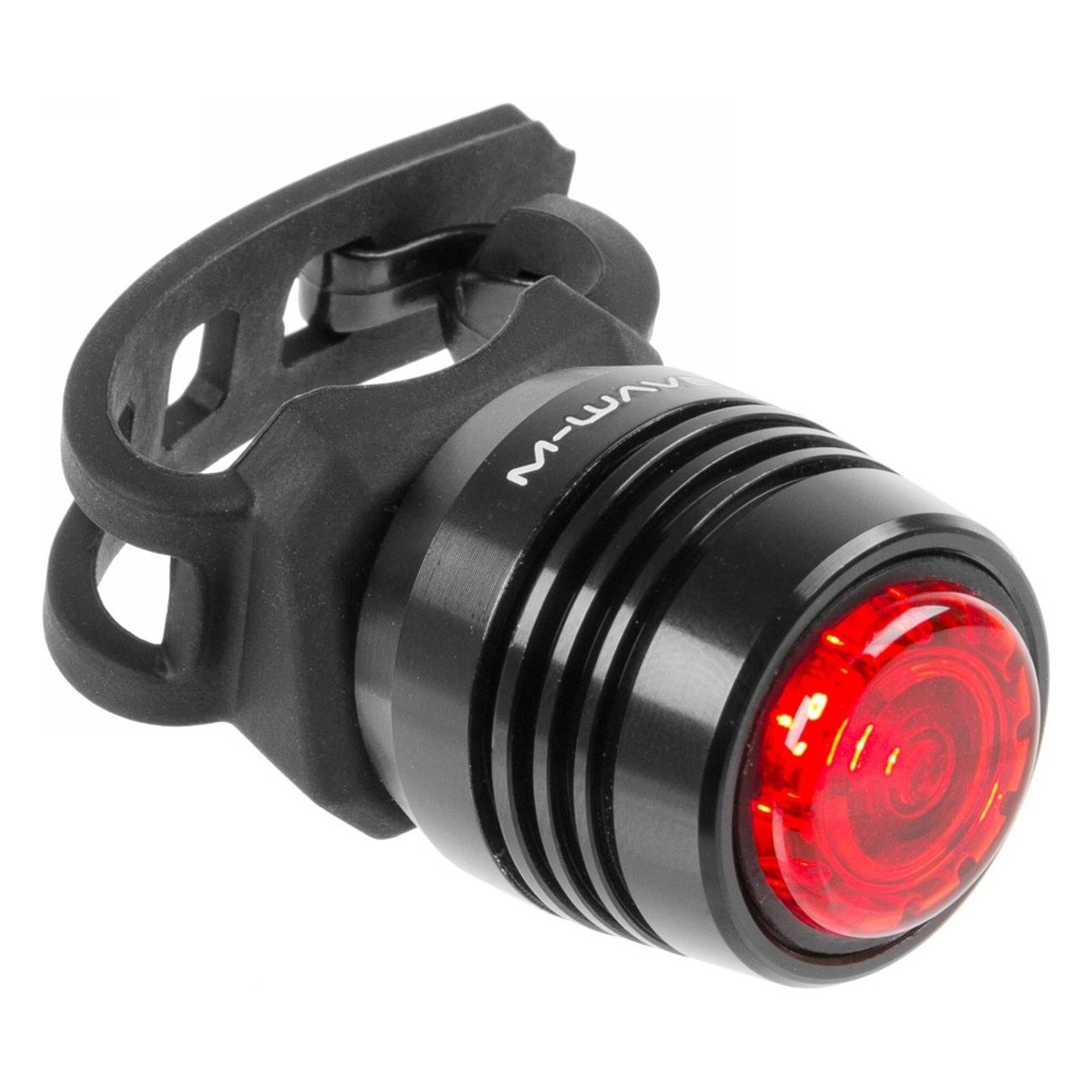 M-Wave Apollon Mini USB Rücklicht LED Rot 0,5W Aluminium Schwarz - 1