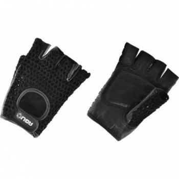 Guantes de Dedos Cortos Classic Sport en Poliéster Negro - Talla M - 1