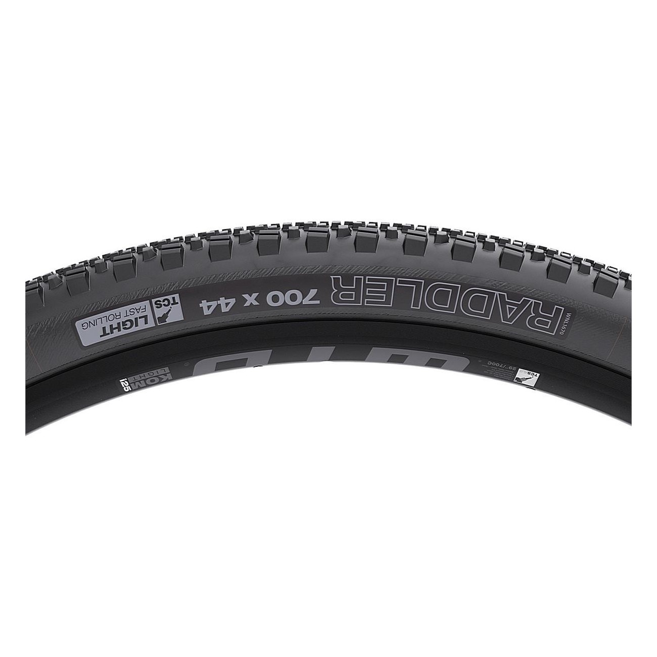 WTB Radler TCS 700x44c Light Fast Black Tire for Gravel and Bikepacking - 4