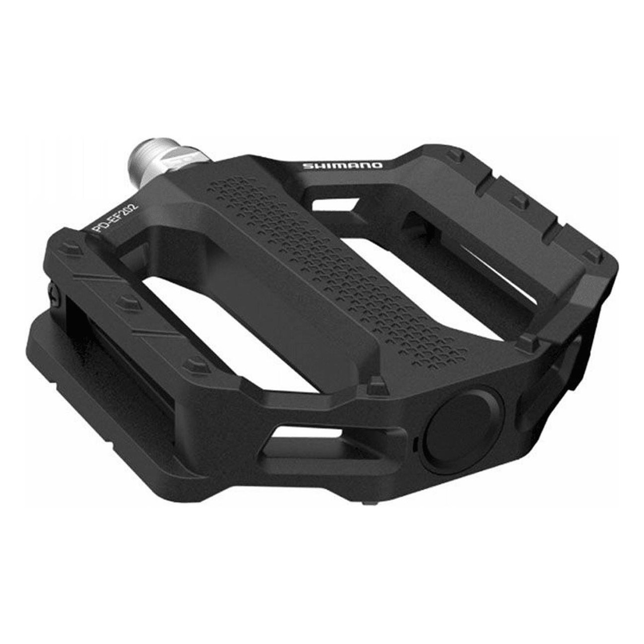 Shimano PD-EF202 MTB Pedal Flat aus Aluminium Schwarz - 512g - 1