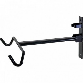 Foldable Wall Mount Bike Rack with Scratch-Resistant Rubber Coating, Black - 1