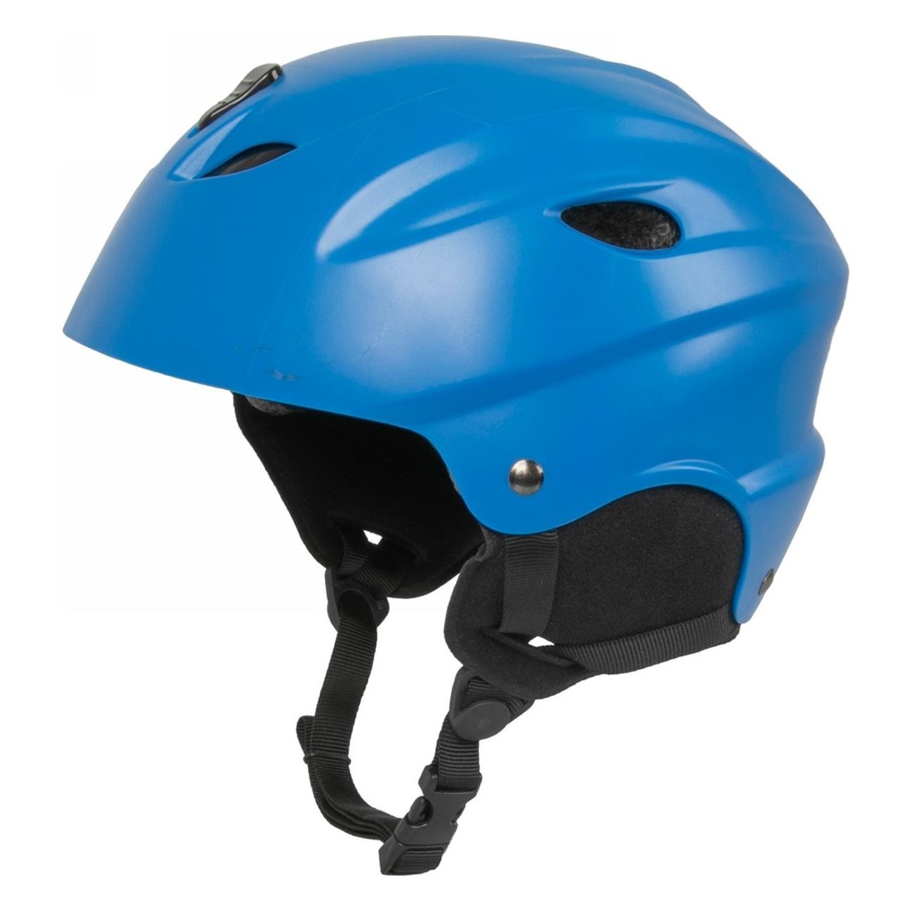 M-Wave Skihelm Blau Matt S (52-55 cm) mit Ringsystem und abnehmbaren Polstern - 1