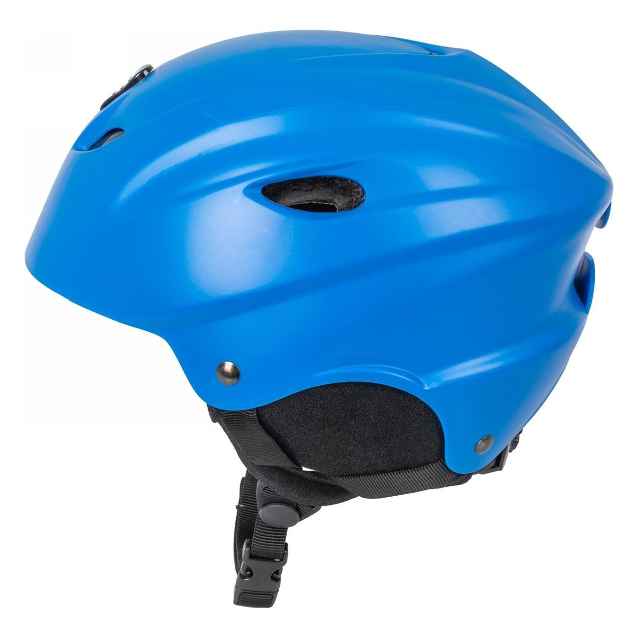 M-Wave Skihelm Blau Matt S (52-55 cm) mit Ringsystem und abnehmbaren Polstern - 4