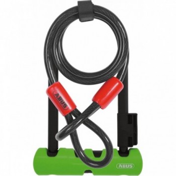 Candado de Arco 410 Ultra con Cable Cobra Negro/Verde 230x107x14 mm - 1