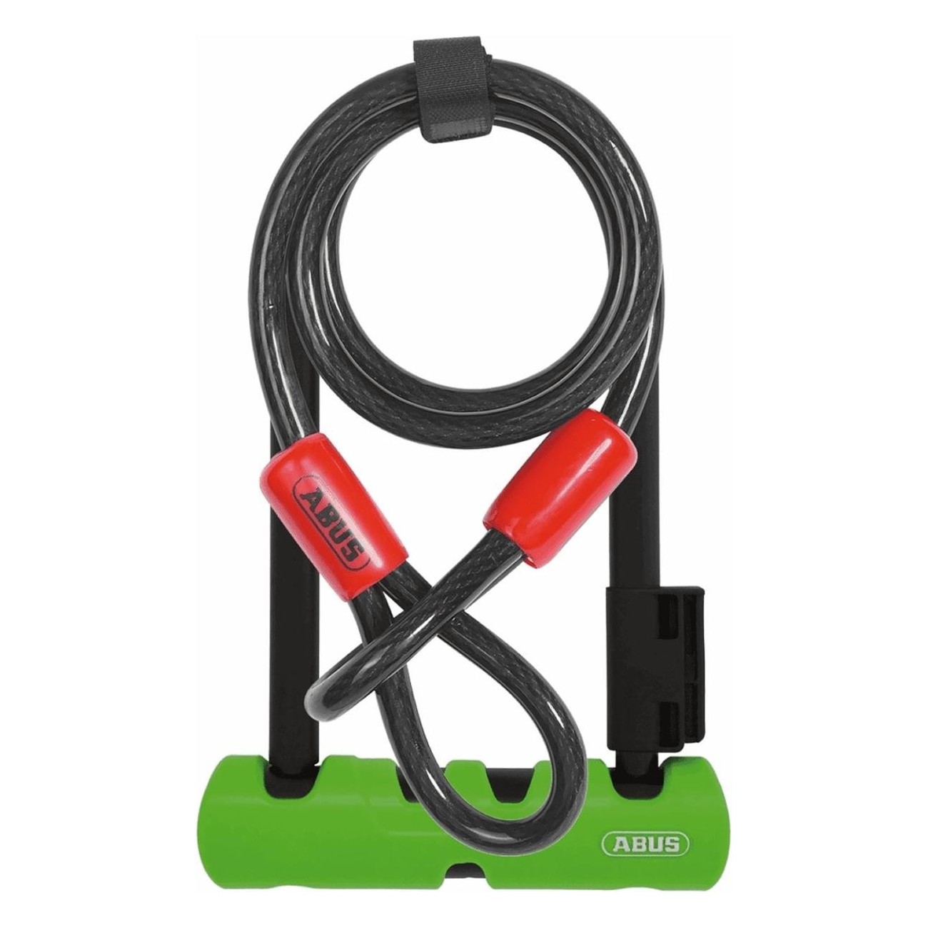 Candado de Arco 410 Ultra con Cable Cobra Negro/Verde 230x107x14 mm - 1