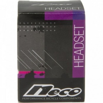 Neco Ahead 1 1/8' Headset Series in Black Aluminum/Steel with Ball Bearings - 3