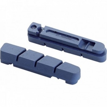 4-in-1 Brake Pads 55mm Blue for Carbon Rims - Compatible with Shimano & Campagnolo - 1