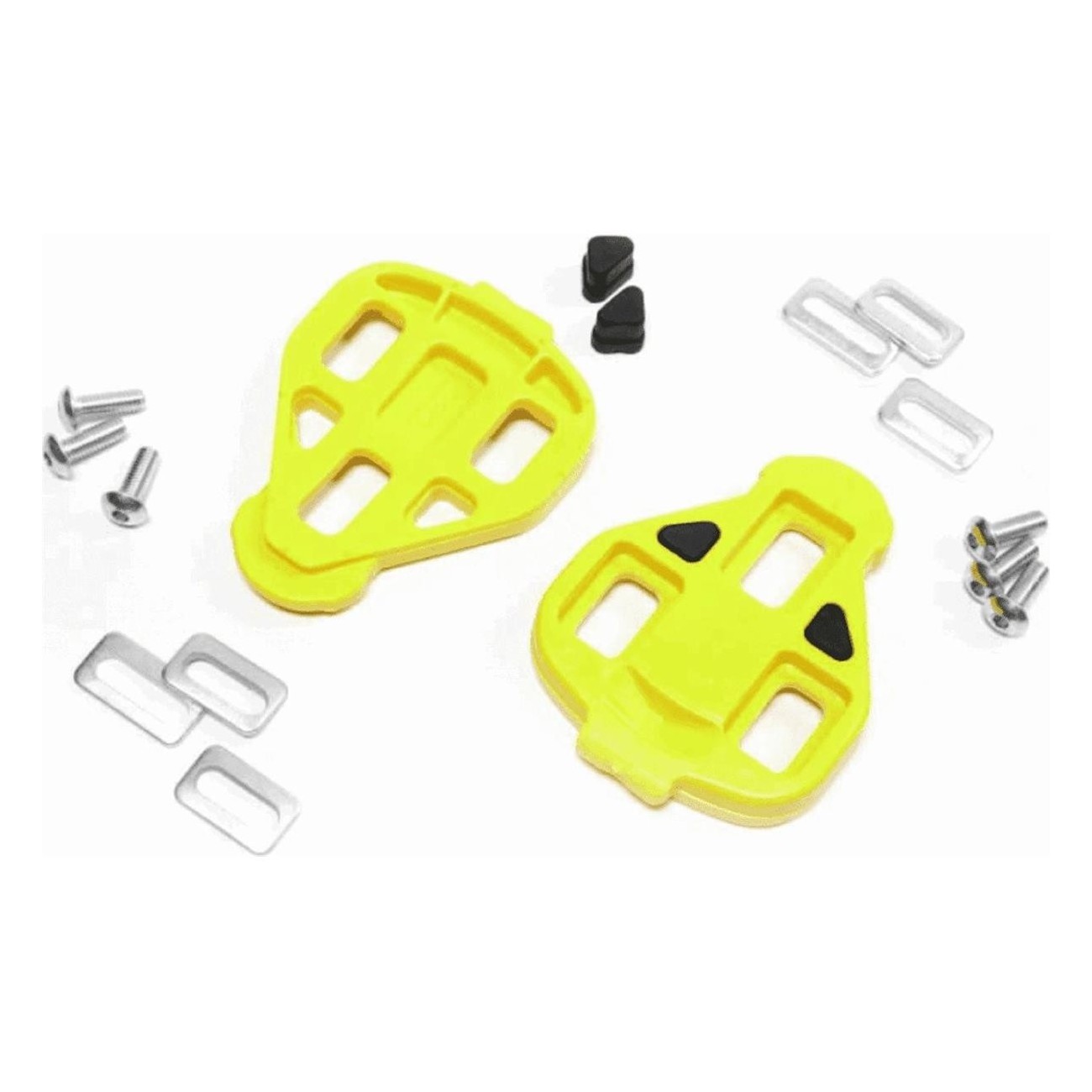 Miche Yellow Fixed Pedal Cleats for Road Cycling with Anti-Slip Accessories - 1