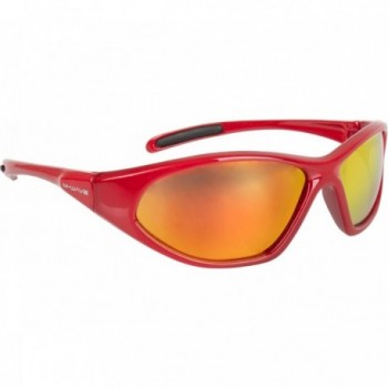 M-WAVE Red Kids Sunglasses with Iridium UV 400 Lenses, Shockproof and Scratch-Resistant - 1