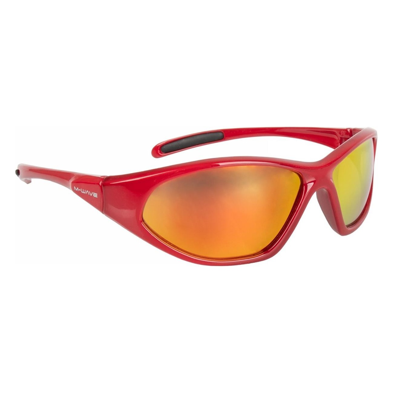 M-WAVE Red Kids Sunglasses with Iridium UV 400 Lenses, Shockproof and Scratch-Resistant - 1