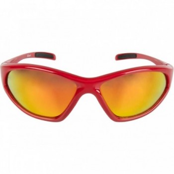 M-WAVE Red Kids Sunglasses with Iridium UV 400 Lenses, Shockproof and Scratch-Resistant - 2