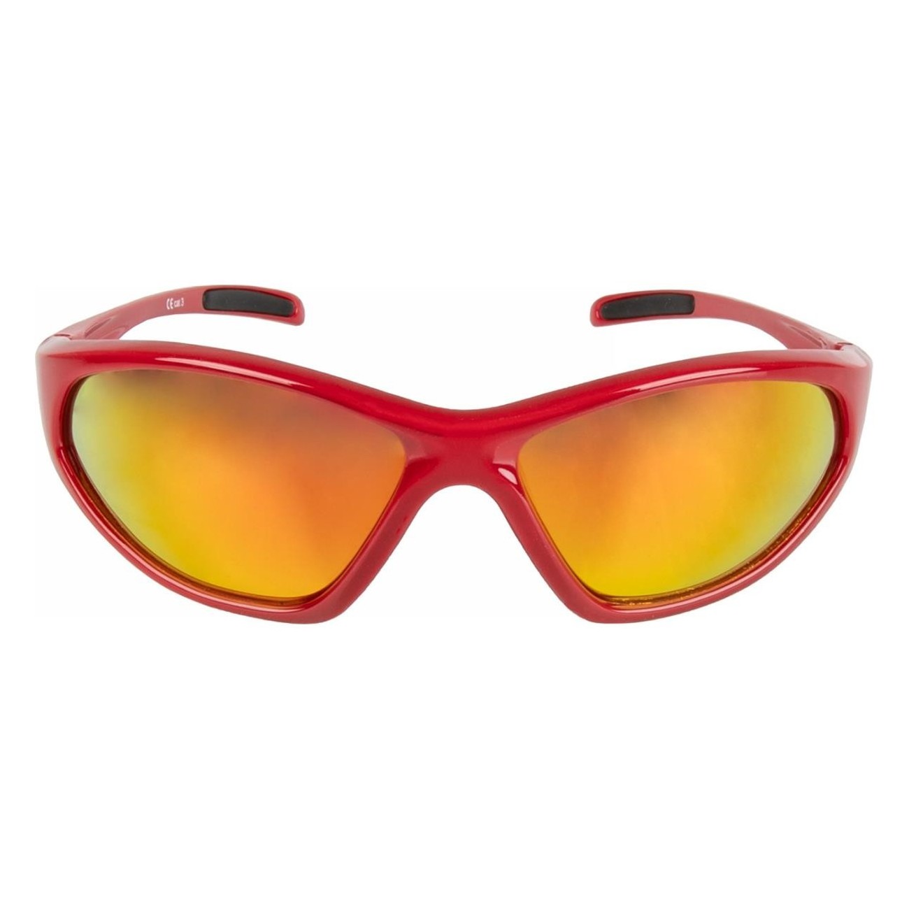 M-WAVE Red Kids Sunglasses with Iridium UV 400 Lenses, Shockproof and Scratch-Resistant - 2