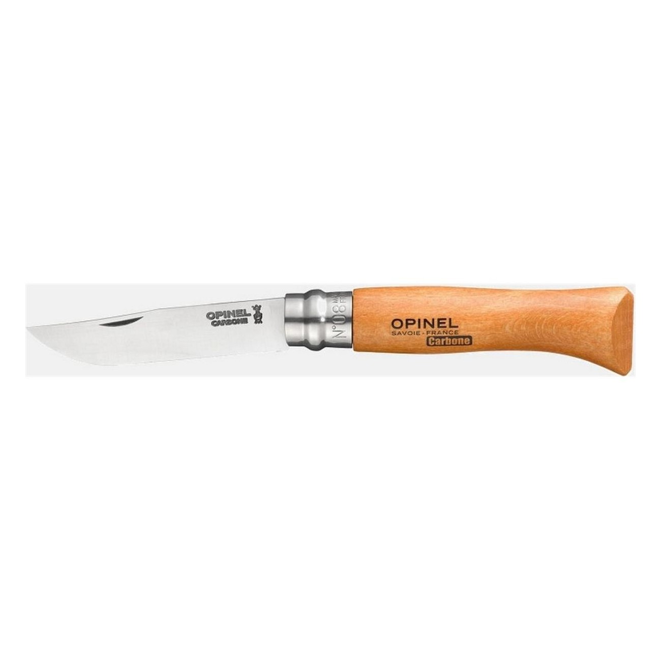 Set Coltelli Opinel N.8 con Lama in Acciaio al Carbonio, Fodero e Astuccio in Legno - 4 Pezzi - 2 - Coltelli - 3123840008153