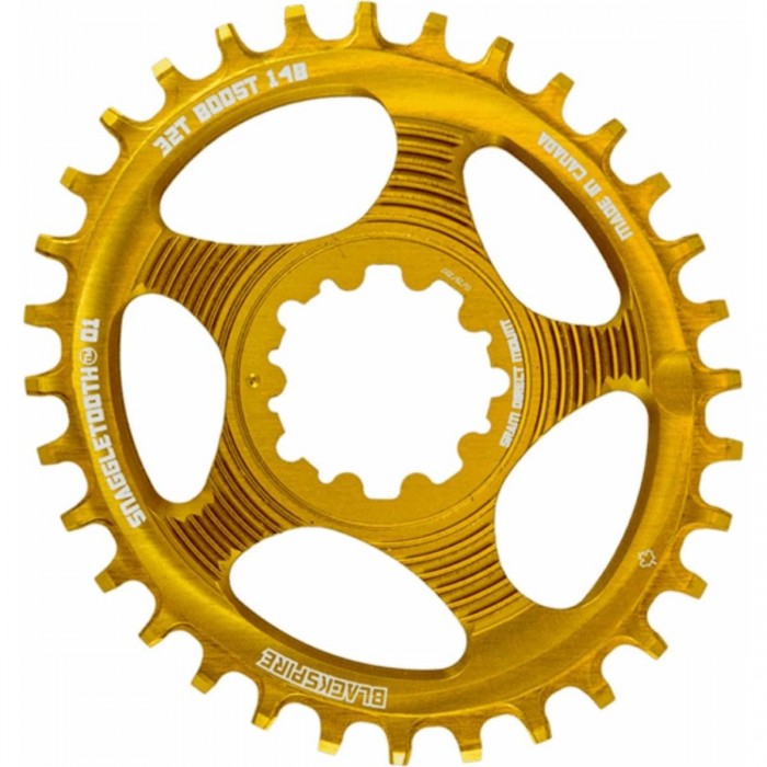 34T Snaggletooth Oval Chainring Gold for MTB Sram Boost 11/12v - 1