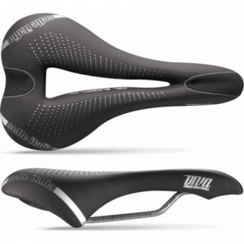 DIVA Gel Superflow Saddle Black 135x270mm - FibraTek, TI 316 Rails, 275g - 1