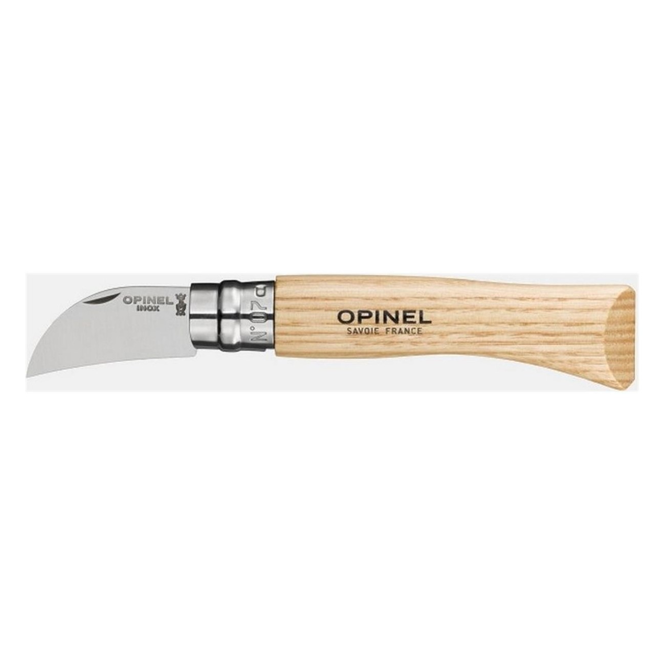 Opinel Messer N.07 mit Schnabelklinge, Griff aus Kastanienholz, ideal zum Schneiden von Kastanien - 1