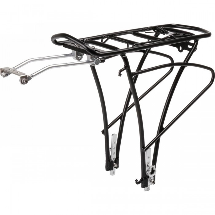 Aluminium Gepäckträger Traveller Basic Schwarz für 24-29 Zoll Fahrräder, 27kg - 1