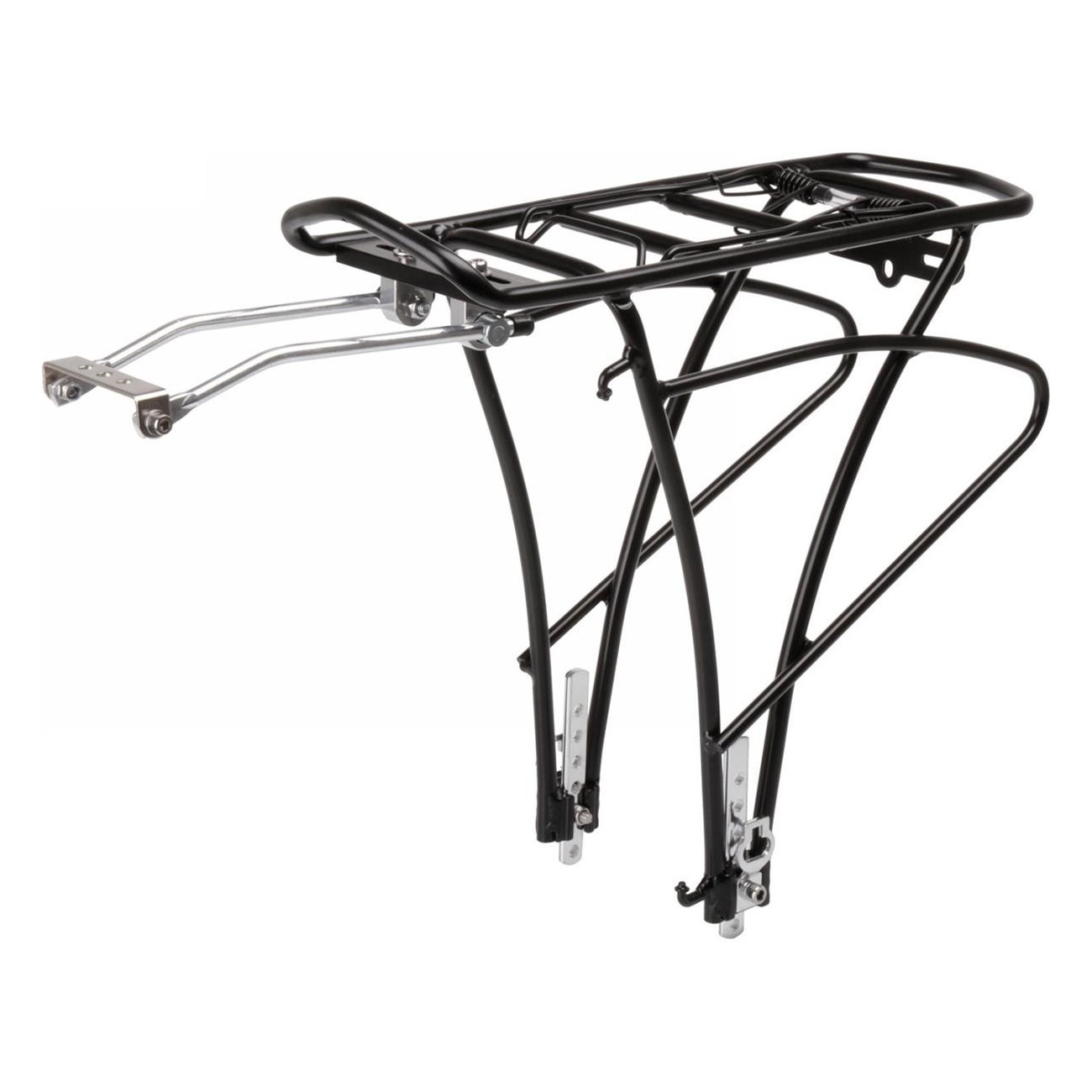 Black Aluminum Traveller Basic Bike Rack for 24-29 Inch Bikes, 27kg Load - 1