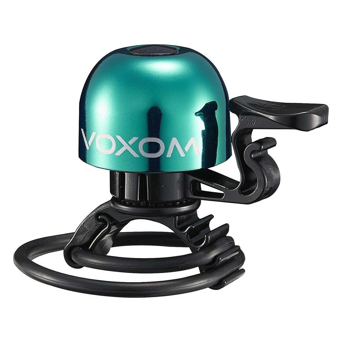 Voxom Timbre para Bicicleta KL15 Verde, Compatible con Manillares 22.2-31.8mm - 1