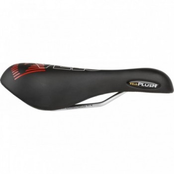 Selle VELO en Gel Noire 267x168 mm, 478g, Cadre en Acier, Sans Collier - 2