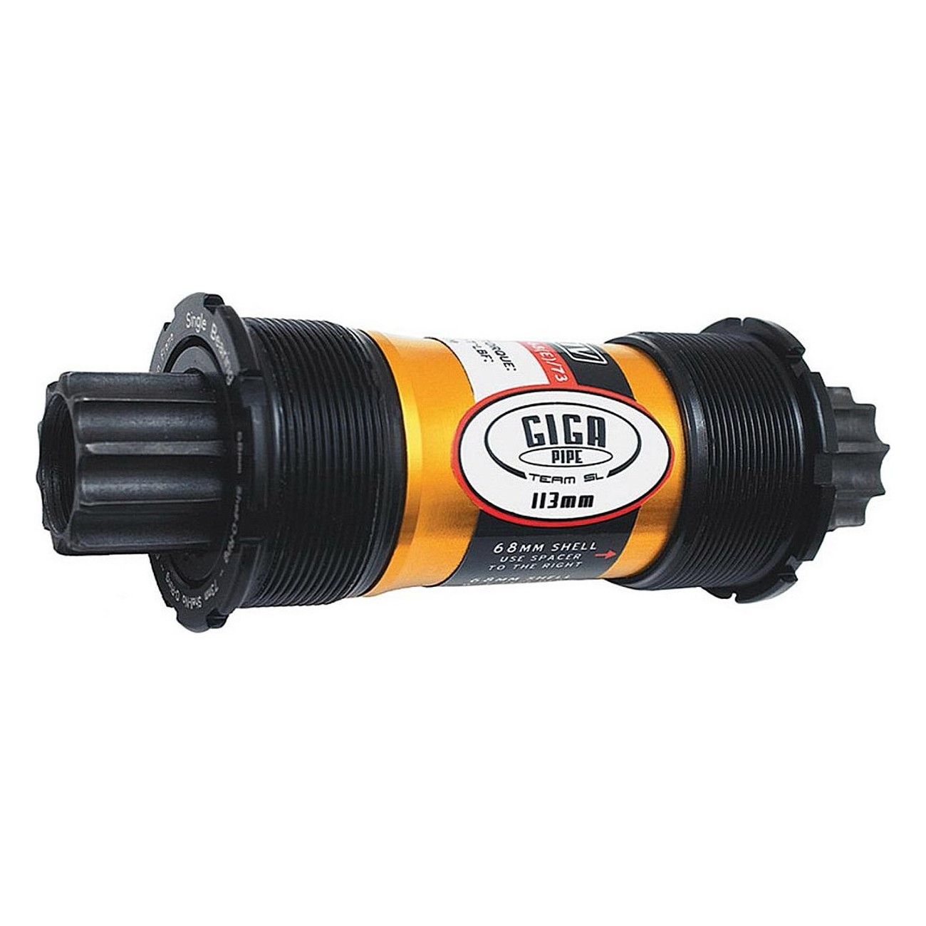 Sib Giga Pipe Team SL Bottom Bracket 118 mm x 68/68E/73 mm with Gutter Seal Technology - 1