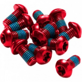 Set di Viti Torx T25 M5 x 10 mm per Disco Freno Retromarcia Rosso - 12 Pezzi in Acciaio S10B21 - 1 - Altro - 4717480150946