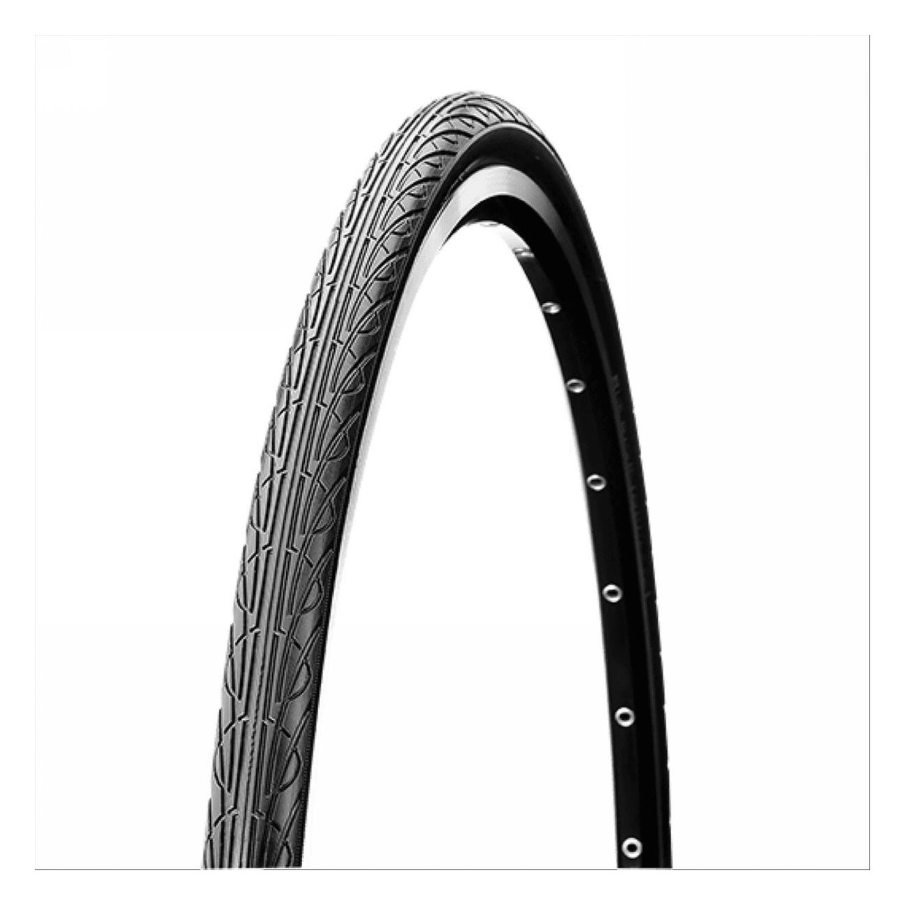 CST 700x28 Black/Para Rigid Tire for City Trekking - 2