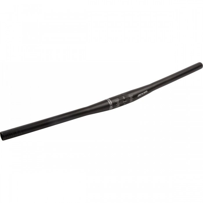 Guidon VTT Zoom en Aluminium Noir Mat 680mm, Diamètre 31,8mm, Angle 10° - 1