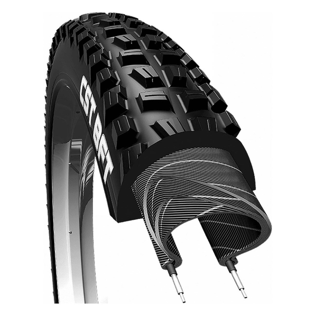 Pneu VTT 29x2.25 CST BFT 60 TPI TL Ready Pliable - Performances All-Mountain et Freeride - 1