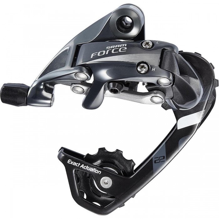 SRAM Force 22 11-Speed Rear Derailleur Short Cage 28T Silver EXACT ACTUATION - 1