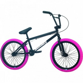 Bicicleta BMX Sunday Blueprint 20' MY2022 - Negra con Neumáticos Rosas - 1