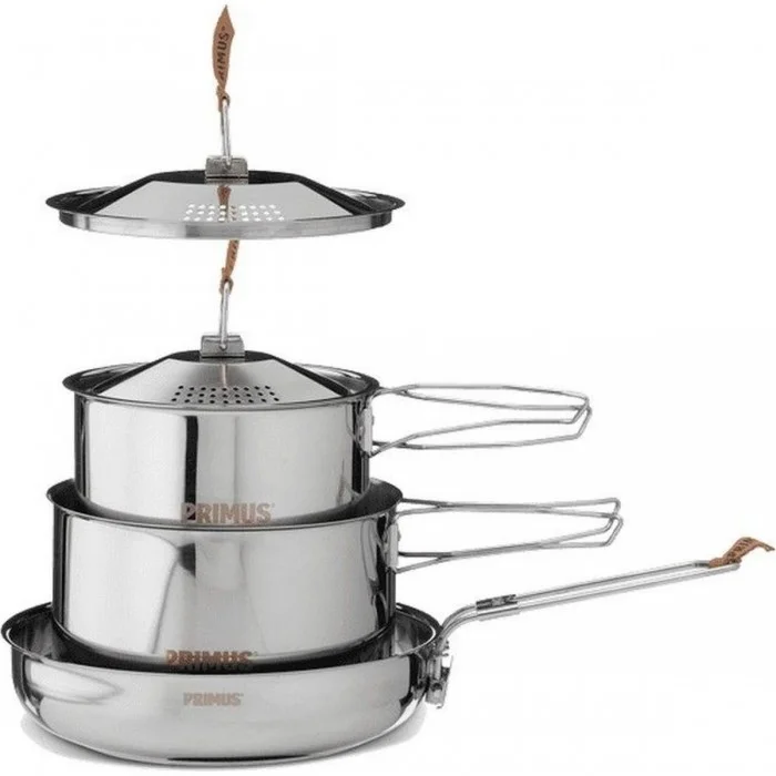  Ensemble de casseroles et poêles en acier inoxydable pour camping  - 1