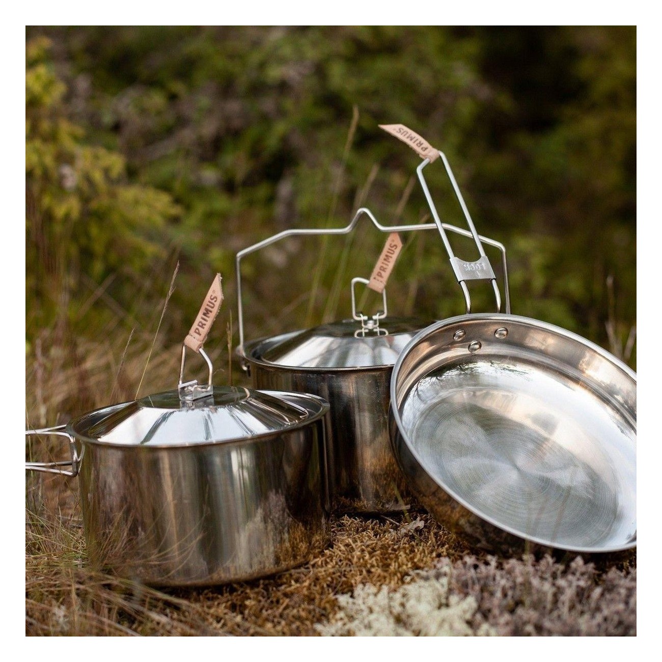  Ensemble de casseroles et poêles en acier inoxydable pour camping  - 5