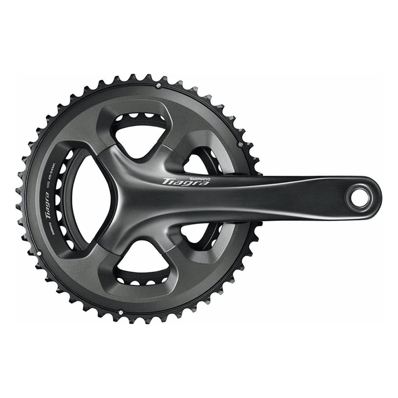 Shimano Tiagra FC-4700 Crankset 2x10V, 48/34T, 172.5mm, Black, Road Cycling - 1