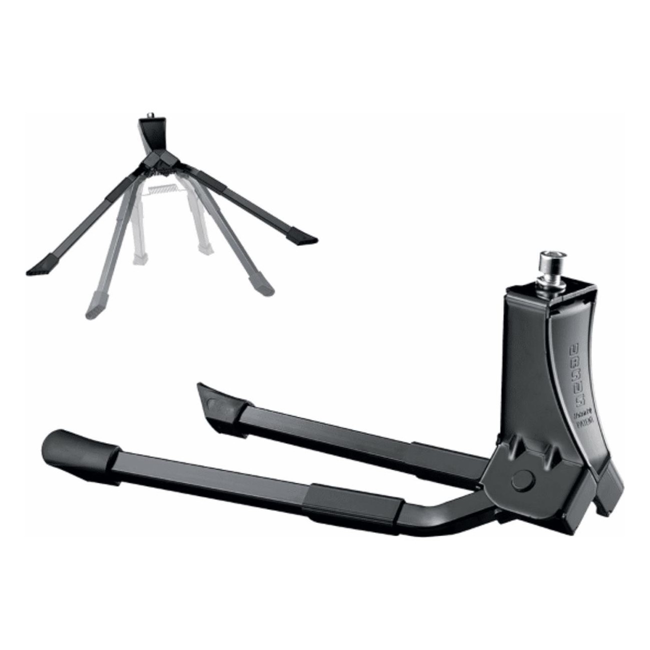 Double Steel Center Stand for E-Bike 28' Black, 50 kg Capacity - 1